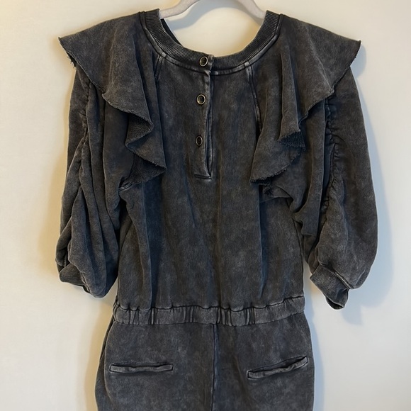 Something Navy Meghan Ruffle Sleeve Jumpsuit - Picture 8 of 11